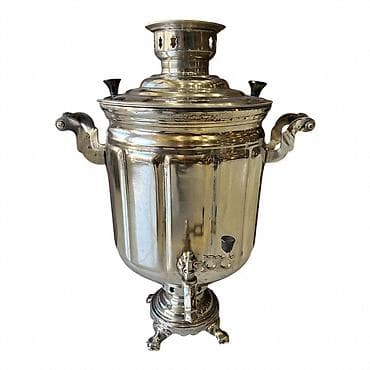 samovarlar: Klassik kömür/sobayaq i̇sti ilə işləyən samovar 9 litir - Material — 1