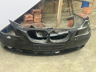 bufer usdasi: BMW E60 üçün ön və arxa bamper seti - Orijinal tip qara bamperlər (ön — 2