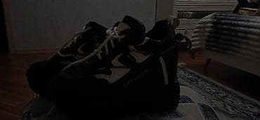 qış ayaqqabısı: Qara-ağ platformalı idman ayaqqabısı çox az işlənilib yeni — 1