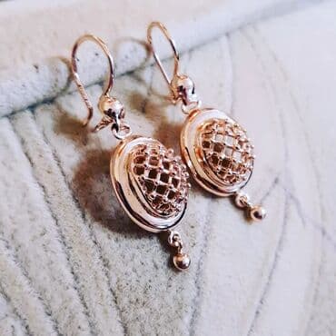 qaş sabitləyici: Sırğa, Sarı qızıl, 583 Əyar, 685 g — 2