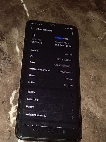 ucuz.telefonlar: Oppo A18, 128 GB, rəng - Qara, İki sim kartlı — 3