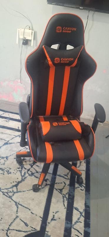 divan mebel: Canyon Gaming oyun kreslosu - Rəng: qara–narıncı, “CANYON GAMING” — 9