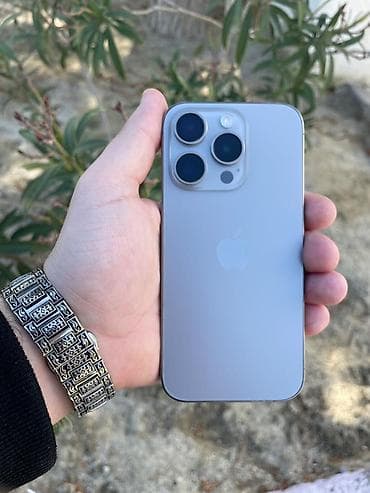 ikinciel iphone: IPhone 15 Pro, 128 GB, Natural Titanium, Face ID — 1