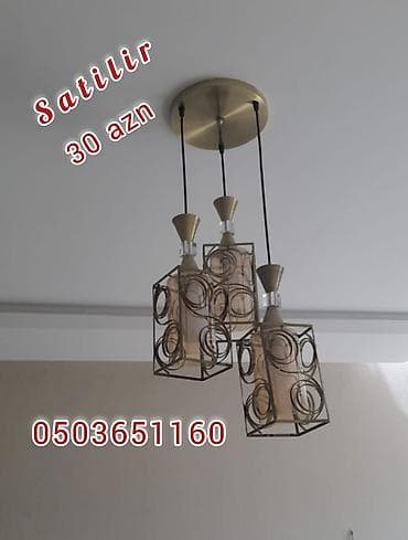 Çılçıraq, 3 lampa, Metal lalafo.az -da Çılçıraq, 3 lampa, Metal