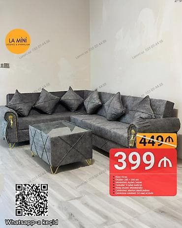 Künc divan, Qonaq otağı üçün, Açılan