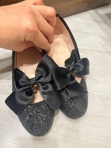 домашние женские тапочки балетки: Балетки, Размер: 32, цвет - Черный, Новый — 1