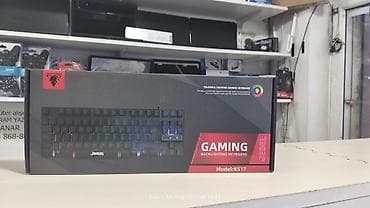 intel arc b580: JEDEL K517 Gaming Backlighting Keyboard - Rəngli (Rainbow) işıqlanma — 1