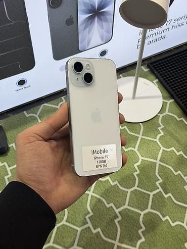 ipone 5: IPhone 15, 128 GB, Ağ, Face ID — 2