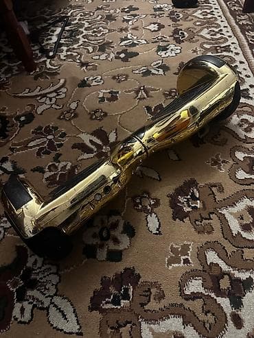 electric samokat: Qızılı rəngli iki təkərli hoverboard (self-balance skuter) - Parlaq — 7