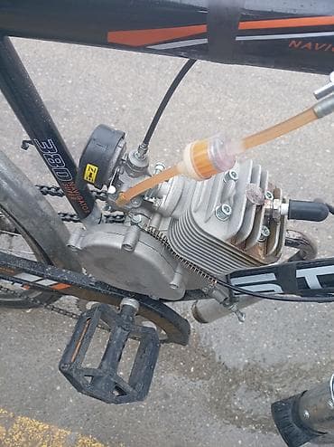 velosiped matoru: Velosiped üçün benzinli mühərrik dəsti - 2-taktlı daxiliyanma — 1