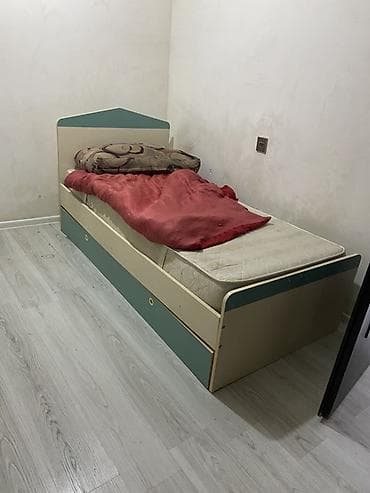 Məhsul: 2 ədəd tək nəfərlik çarpayı - Model 1: MDF/Laminate korpuslu — 1