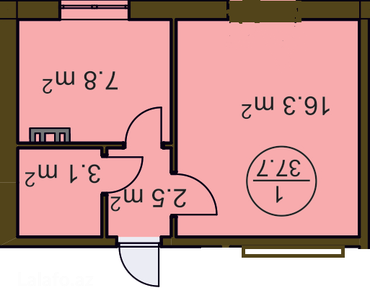 купить квартиру студию в баку: Масазыр 2 комнаты, 38 м², Есть кредит, Свежий ремонт — 6