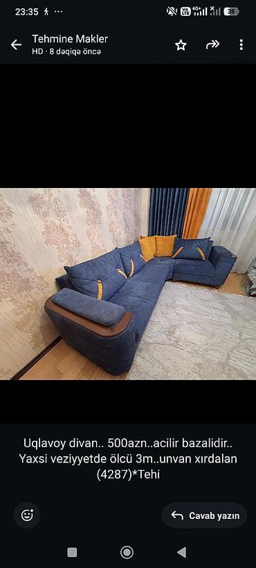 Künc divan, Açılan, Bazalı