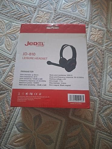 mikrofon: Jedel JD-810 Leisure Headset – naqilli qulaqlıq və mikrofonlu headset — 2