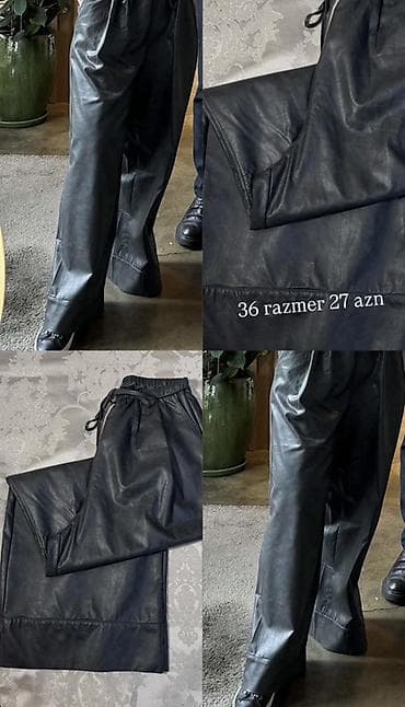 110 azn alinib nazik kojadi Qara rəngli geniş kəsimli eko‑dəri