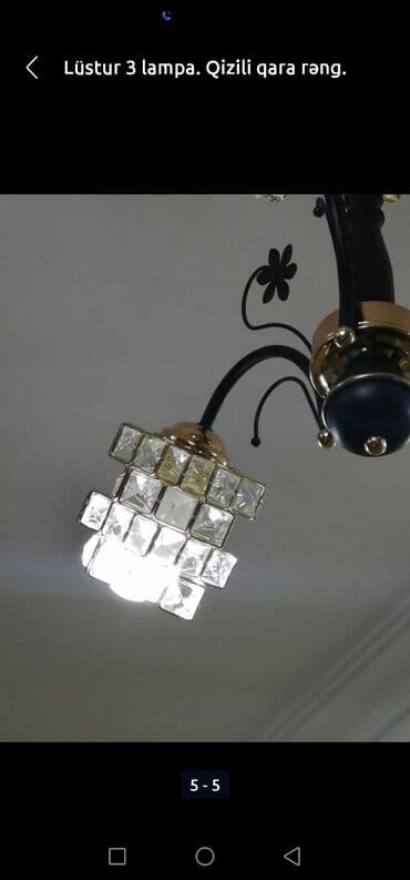 rəngli lampalar: Çılçıraq, 3 lampa — 4
