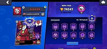 Velosiped aksesuarları: Brawl Stars hesabı – geniş kostyum kataloqu ilə Özəlliklər: - Kataloq — 7