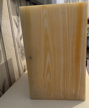 Süni güllər: ✨ Dekorativ Oniks Divar İşığı – 30x30 sm ✨ Məkanınıza zəriflik və — 4