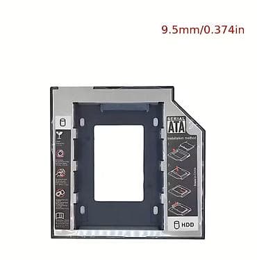 ssd caddy: 12.7 mm -10 manat 9.5 mm -10 manat Noutbukda disk oxuducusunun əvəzinə — 3