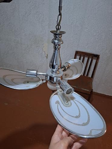 Şəkillər, tablolar: Çılçıraq, 3 lampa, Metal — 3