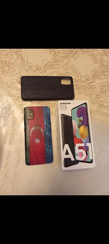 telfon nokia: Samsung Galaxy A51, 64 GB, rəng - Qara, Barmaq izi — 2