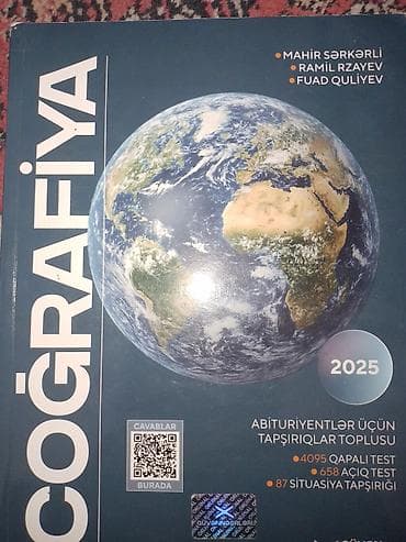 Məhsul: Coğrafiya – Abituriyentlər üçün tapşırıqlar toplusu (2025) •