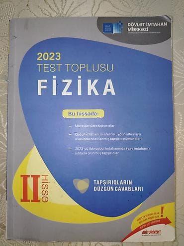 Məhsul: “2023 Test Toplusu – Fizika”, II hissə Xüsusiyyətlər: -