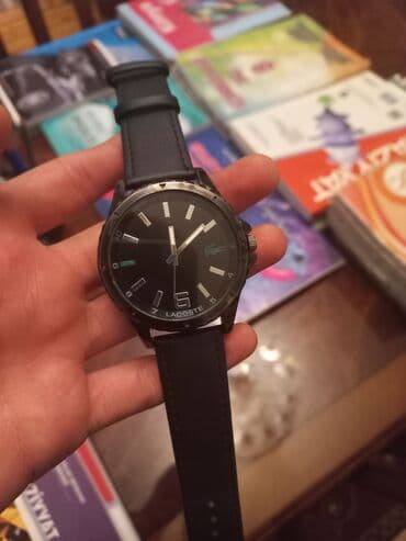 İşlənmiş, Qol saatı, Lacoste, rəng - Qara