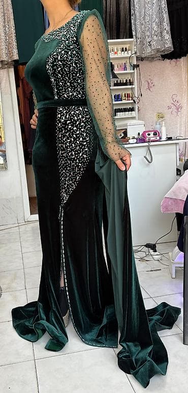 Женская одежда: Qadın axşam və ziyafət geyimləri kolleksiyası - Leopard naxışlı uzun — 8