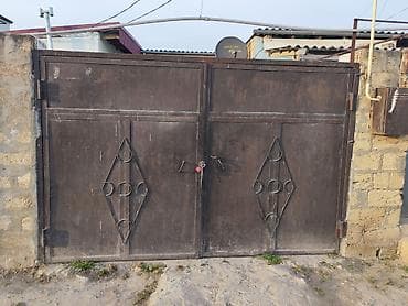 demi qapi: Dəmir Qaraj darvazası, Yana açılan, Mexaniki, 3 m, rəng - Qara — 3