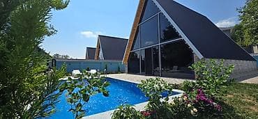nabran villa kiraye: Qəbələ dağ mənzərəli A-frame villası – xüsusi həyətyanı sahə və şəxsi — 9
