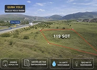 savalan torpag: 119 sot, Biznes üçün, Mülkiyyətçi, Kupça (Çıxarış) — 2