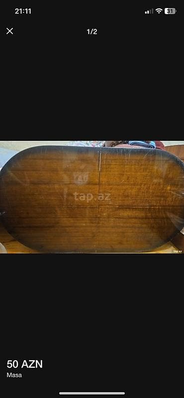 Qonaq masası, Taxta, Oval masa lalafo.az -da Qonaq masası, Taxta, Oval masa