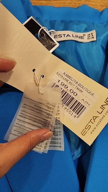 Костюмы: Məhsul: ESTA LINE qadın kostyum dəsti (model 6577) Ölçü: EU 36 / UK 8 — 3