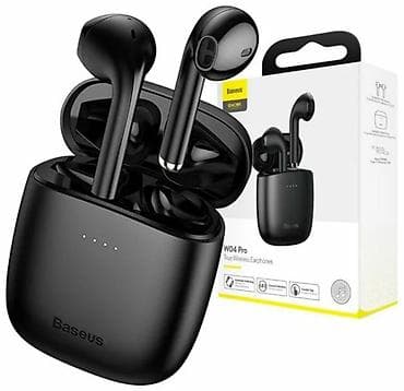 qulaqlıq: Simsiz (Bluetooth) Qulaqcıqlar, Baseus, rəng - Ağ — 4