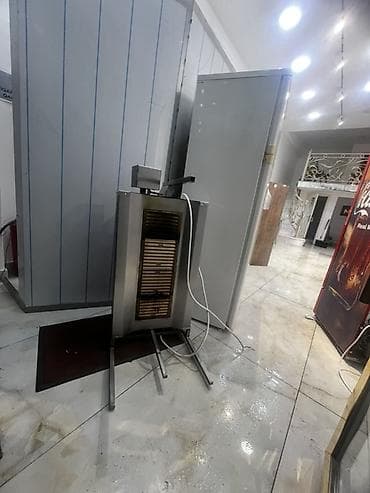 Dönər şişi üçün elektrikli/qartof tipli şaquli qril (shawarma/dönər