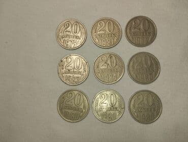 Daraq panellər: SSRİ dövrünə aid orijinal sikkələr satılır. Hamısı yaxşı və təmiz — 10