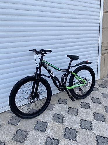 velosiped muheriki: Dağ velosipedi – Toba brendi, qara-yaşıl dizayn Xüsusiyyətlər: - — 3