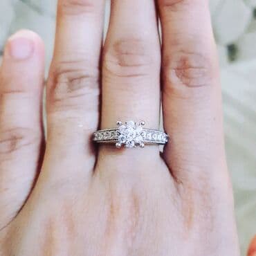 nişan donlari: Nişan, Üzük, Swarovski, Sarı qızıl, 585 Əyar — 5