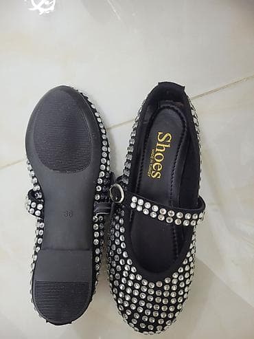 Женская обувь: Qadın baletka ayaqqabıları – daşlı, bantlı model heç geyinilmeyib - — 2
