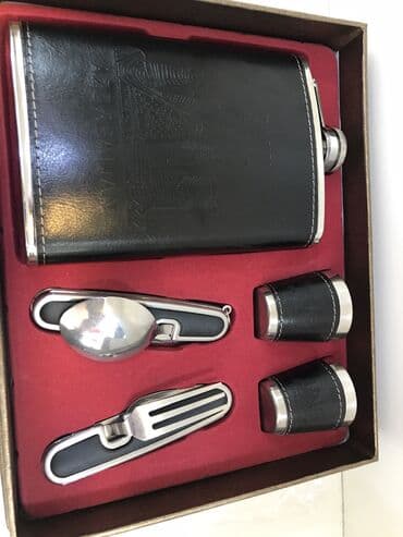 qab qaşiq: İcki qabi hediyyelik kimide gozel seciçdir polad materialdan hazrlanib — 1