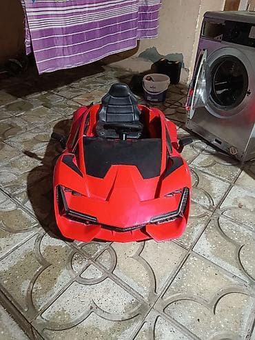 Uşaq üçün elektrikli maşın – sport kupe dizaynı - Rəng: qırmızı — 1