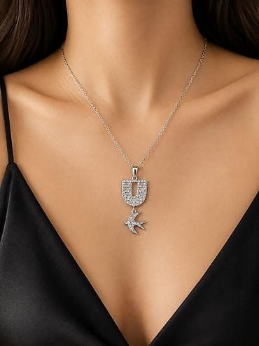 boyun bagi: Zərif qadın boyunbağıları – müxtəlif asma modelləri - Material — 6