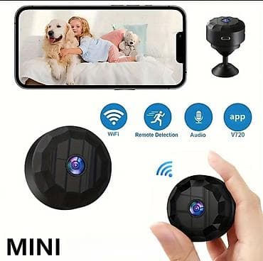 Mini Wi‑Fi Kamera – V720 tətbiqi ilə uzaqdan izləmə Xüsusiyyətlər: -