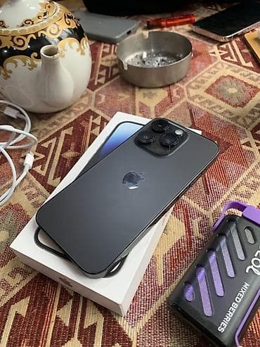 telefon kabeli: IPhone 14 Pro, 128 GB, Space Gray, Zəmanət, Simsiz şarj, Face ID — 3