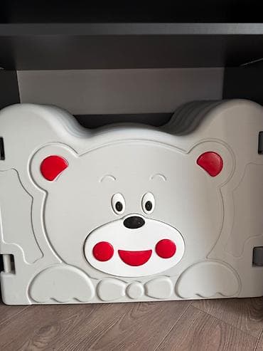 Uşaq oyun məhdudlaşdırıcısı (playpen) – ayı fiqurlu, modul panellərdən — 5