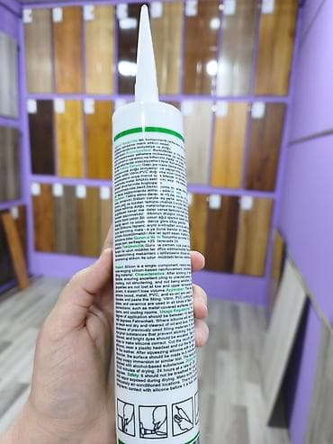 silikon tapancası: Universal silikon mastika – GLOSSY Tətbiq sahələri: - Mətbəx, vanna — 2