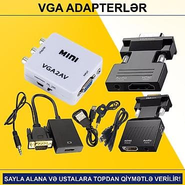 mini manitor: VGA Adapterlər SAYLA ALANA VƏ USTALARA TOPDAN QİYMƏTLƏ VERİLİR! ⭐VGA — 1