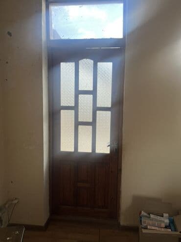 Фурнитура и комплектующие: Taxta şüşəli qapı, otaq qapısı, framuqalıdı 2.40 -0.90 ölcüdə — 2