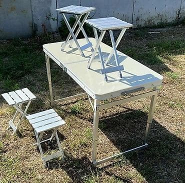 Stol stul dəsti kamping üçün açılıb bağlanan Alüminium material In